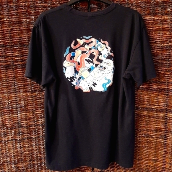 Degen Ape Academy Graphic Tee Shirt Size Large Black Blockchain - Picture 2 of 7